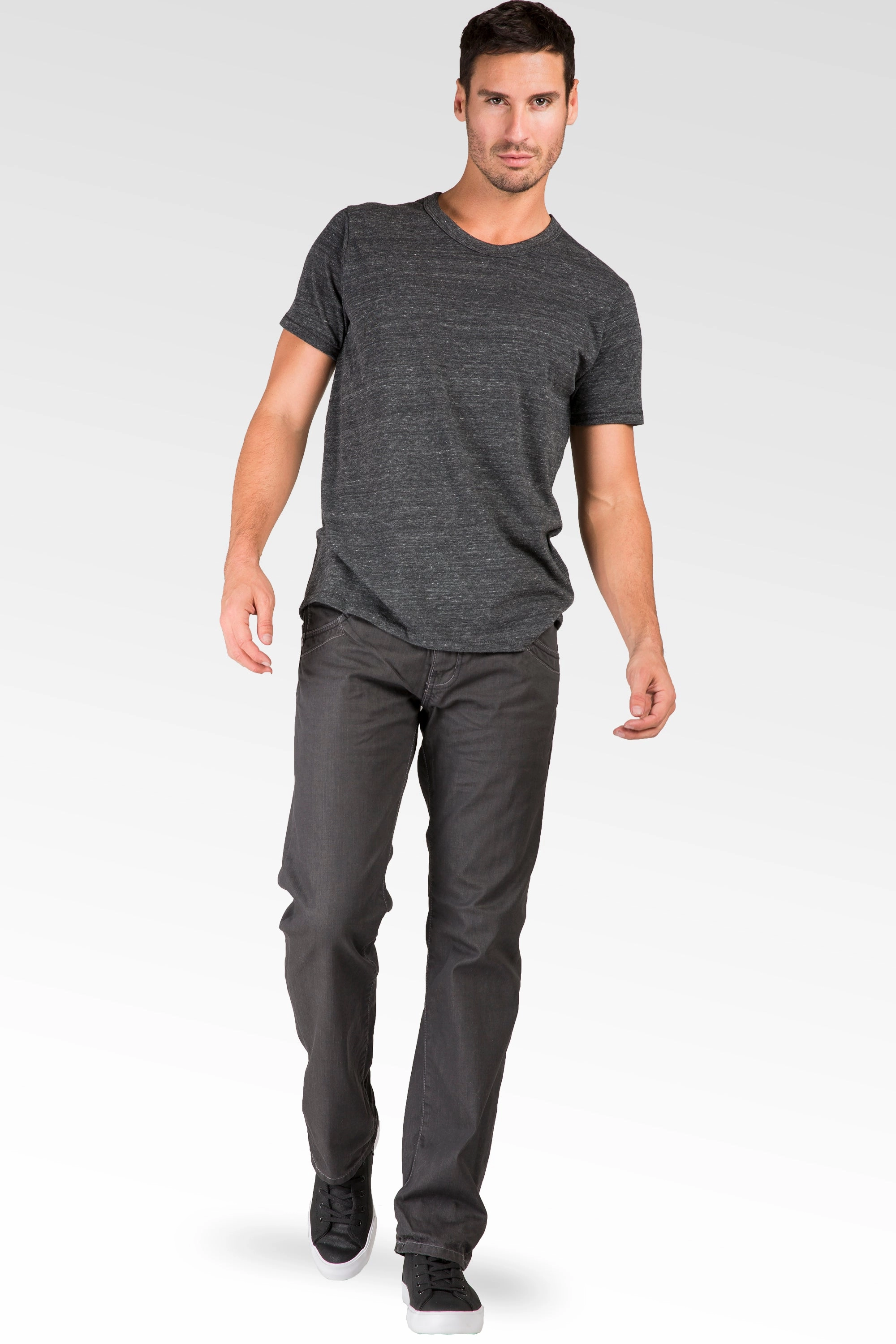 Relaxed Straight Coated Black Premium Denim Jeans Zipper utility Pocket Relaxed Layer Carry Ease