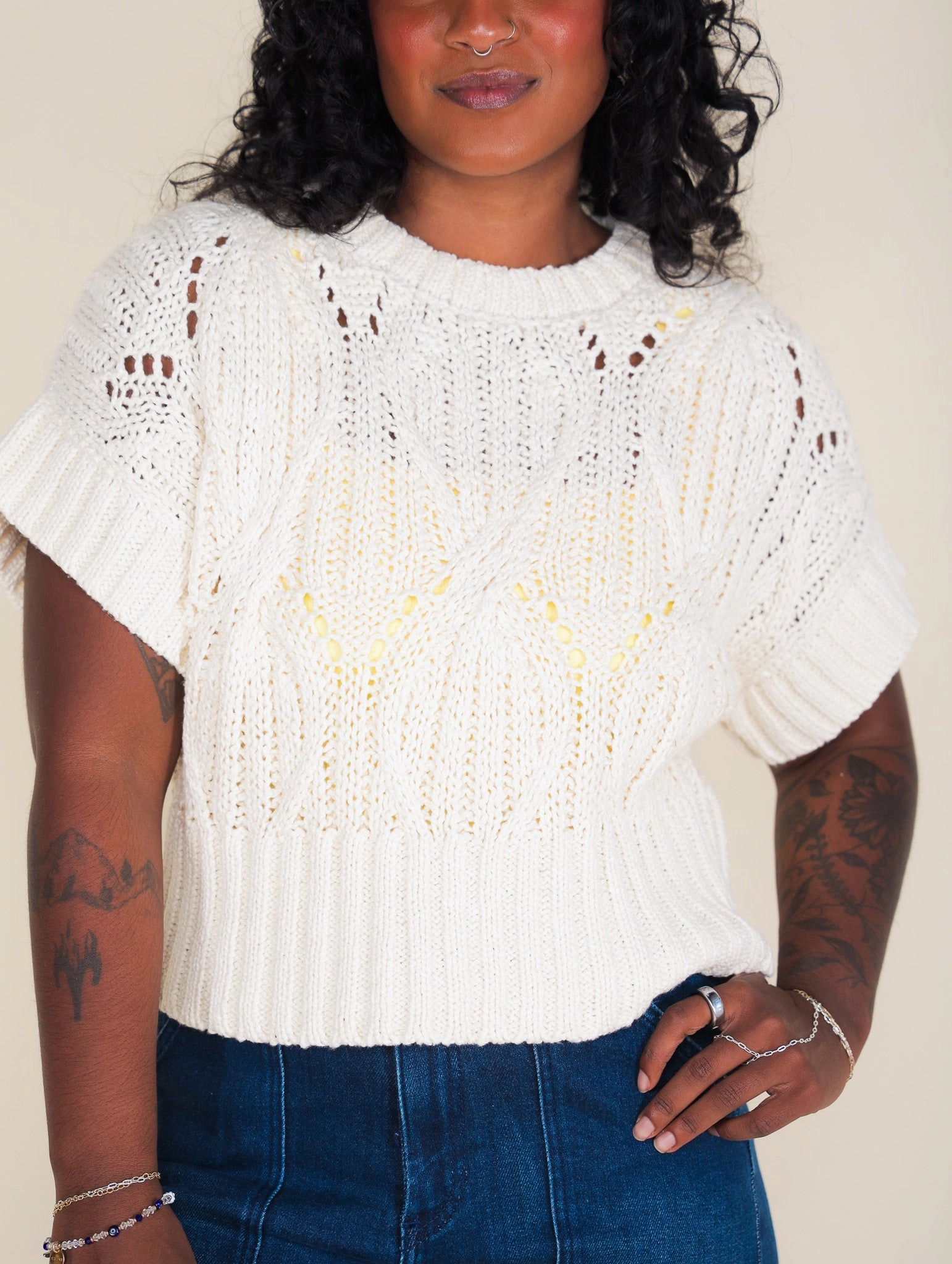 Izzy Knit Sweater Comfy Waistband