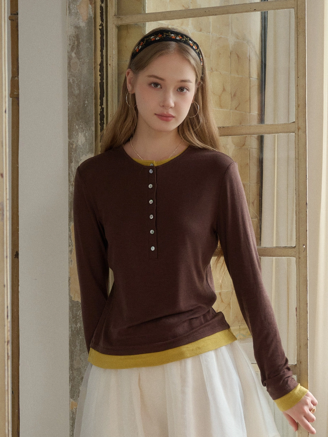 Cool Hooded Jacket Anaya Round Neck Skin-Friendly Lyocell Merino Top