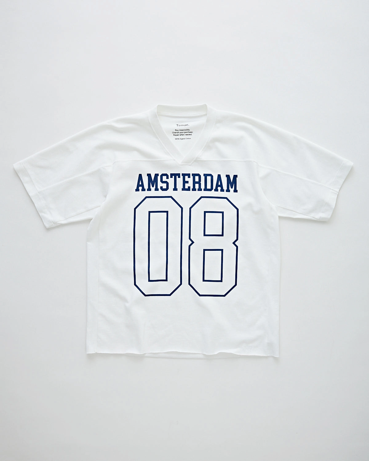 Love Core TearResistant Football T-Shirt Amsterdam White