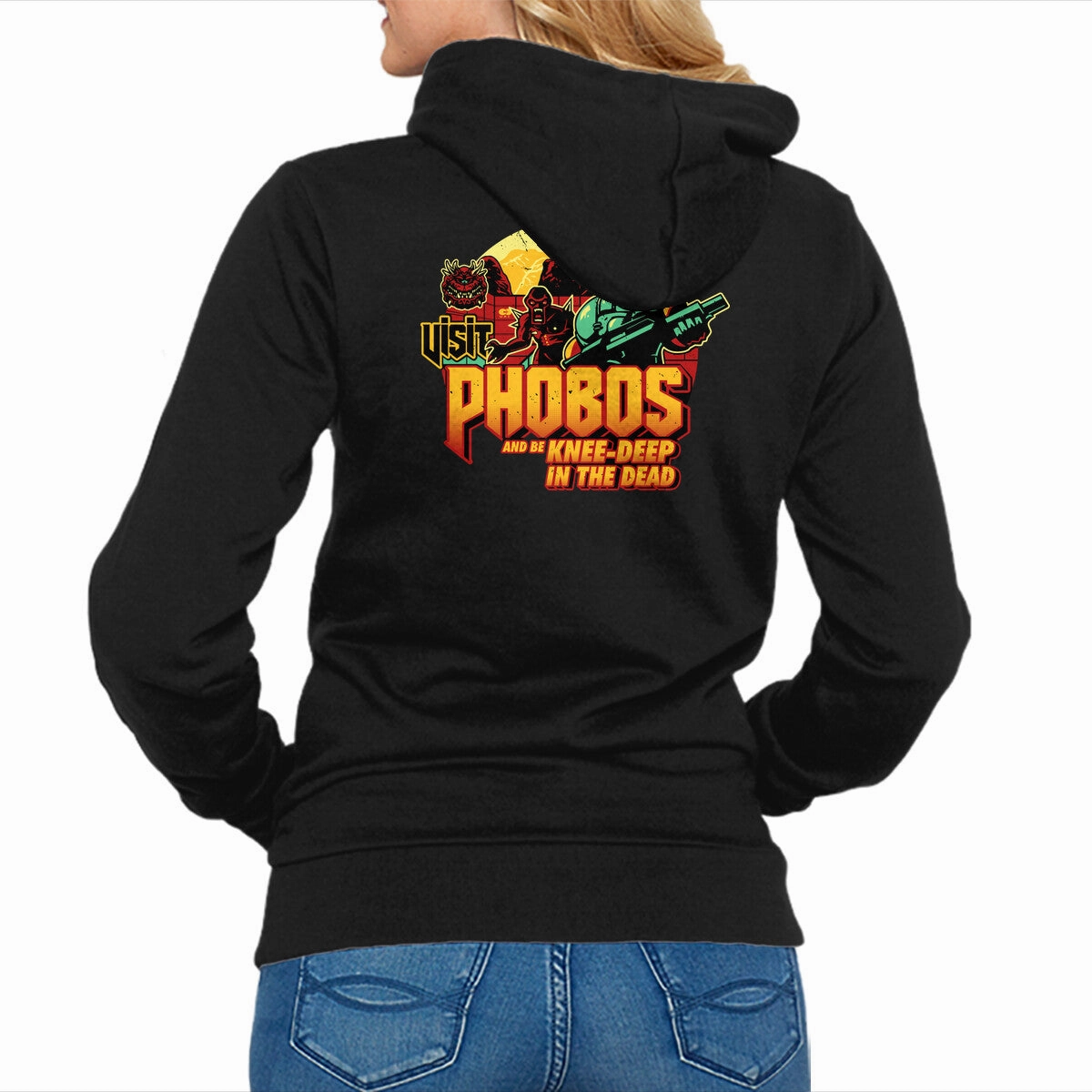 Cozy Hoodie Wear Phobos Moon