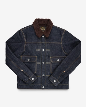 16oz Selvedge Denim Fleece Lined Type II - Indigo Chic Fit Practical Leggings