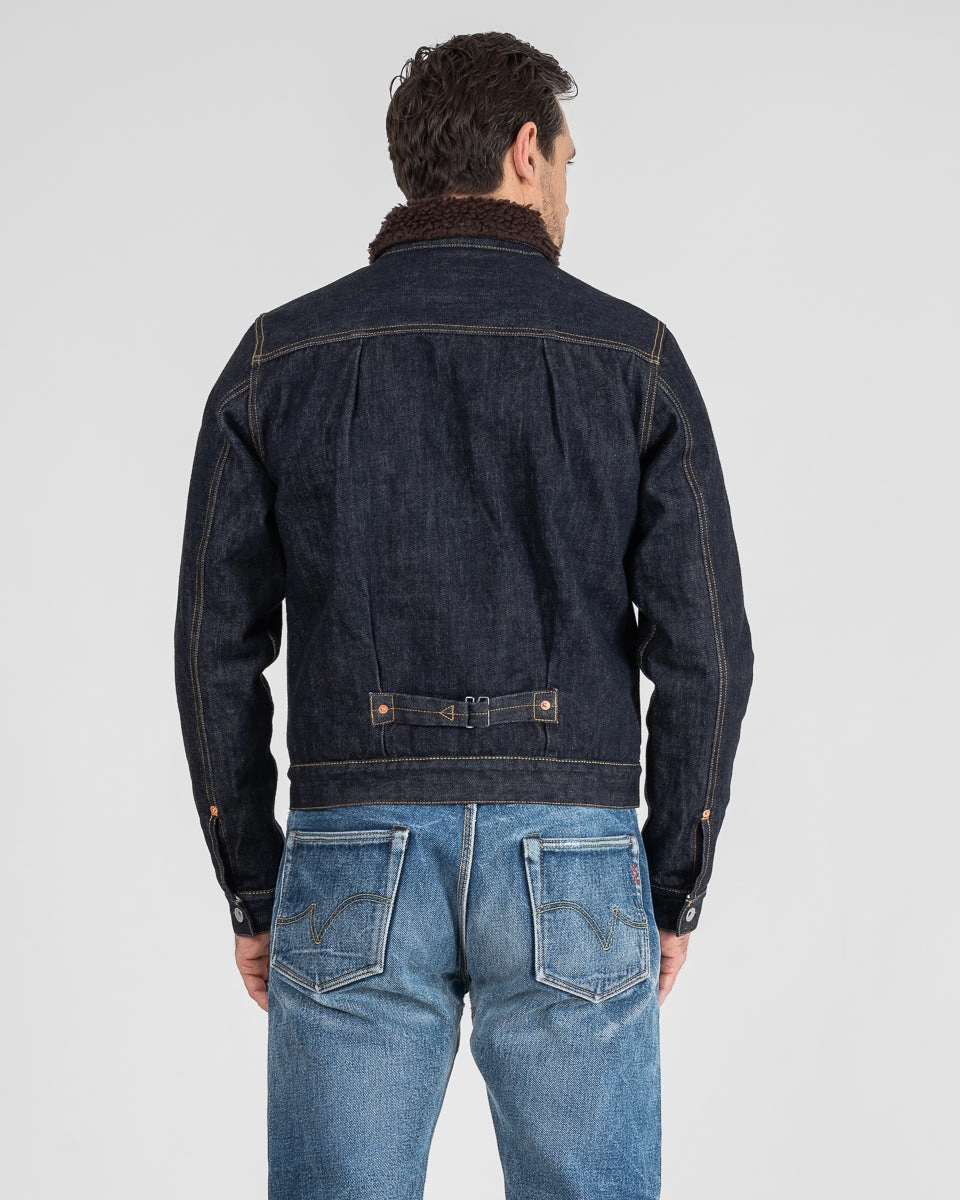 16oz Selvedge Denim Fleece Lined Type II - Indigo Queen Glow Comfortable Design