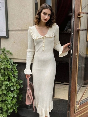 Gloria V-Neck Dress Conscious Core StaticResistantTextile