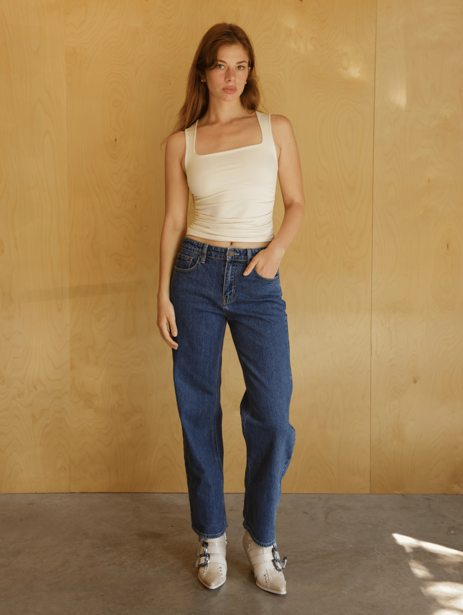 Good For You Straight Leg Jeans standard fit