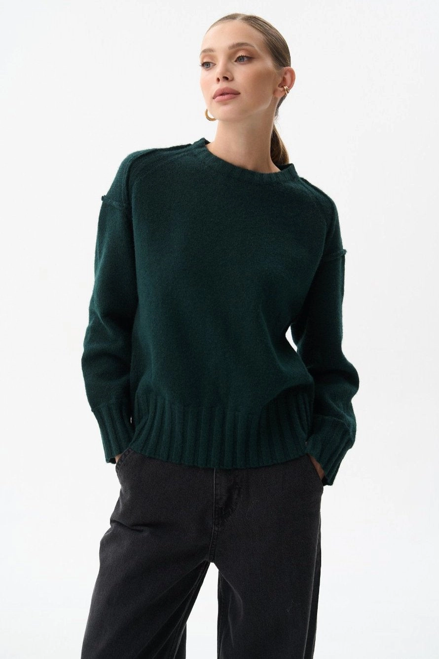 Green sweater Layered Design