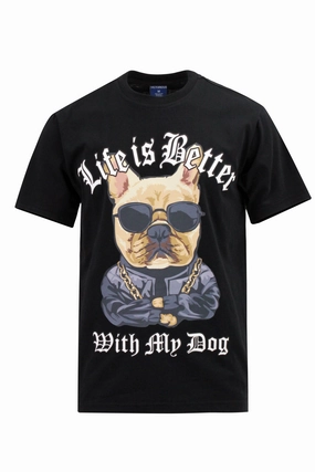 Oversized Fit Timeless casual wear Life Is Better With My Dog T-shirt