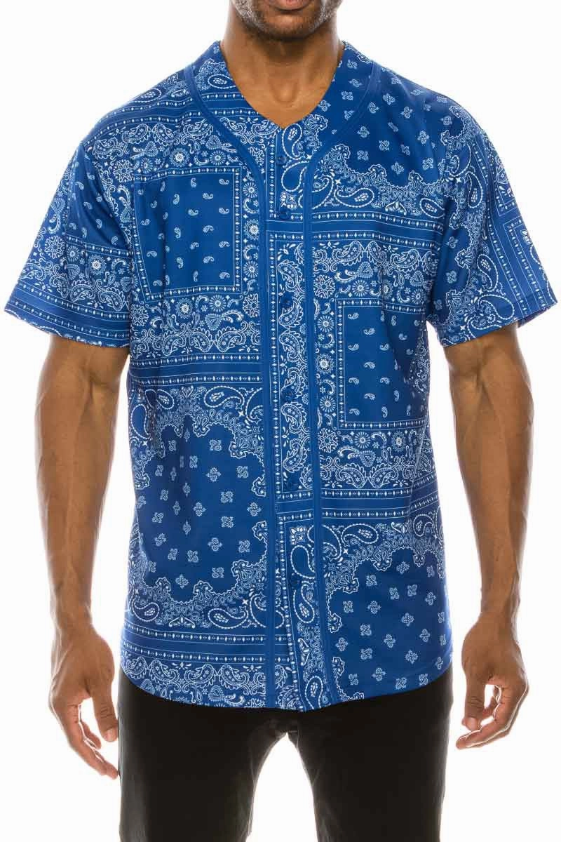 Bandana Baseball Jersey Stretch Weave Construction LayeredDurability