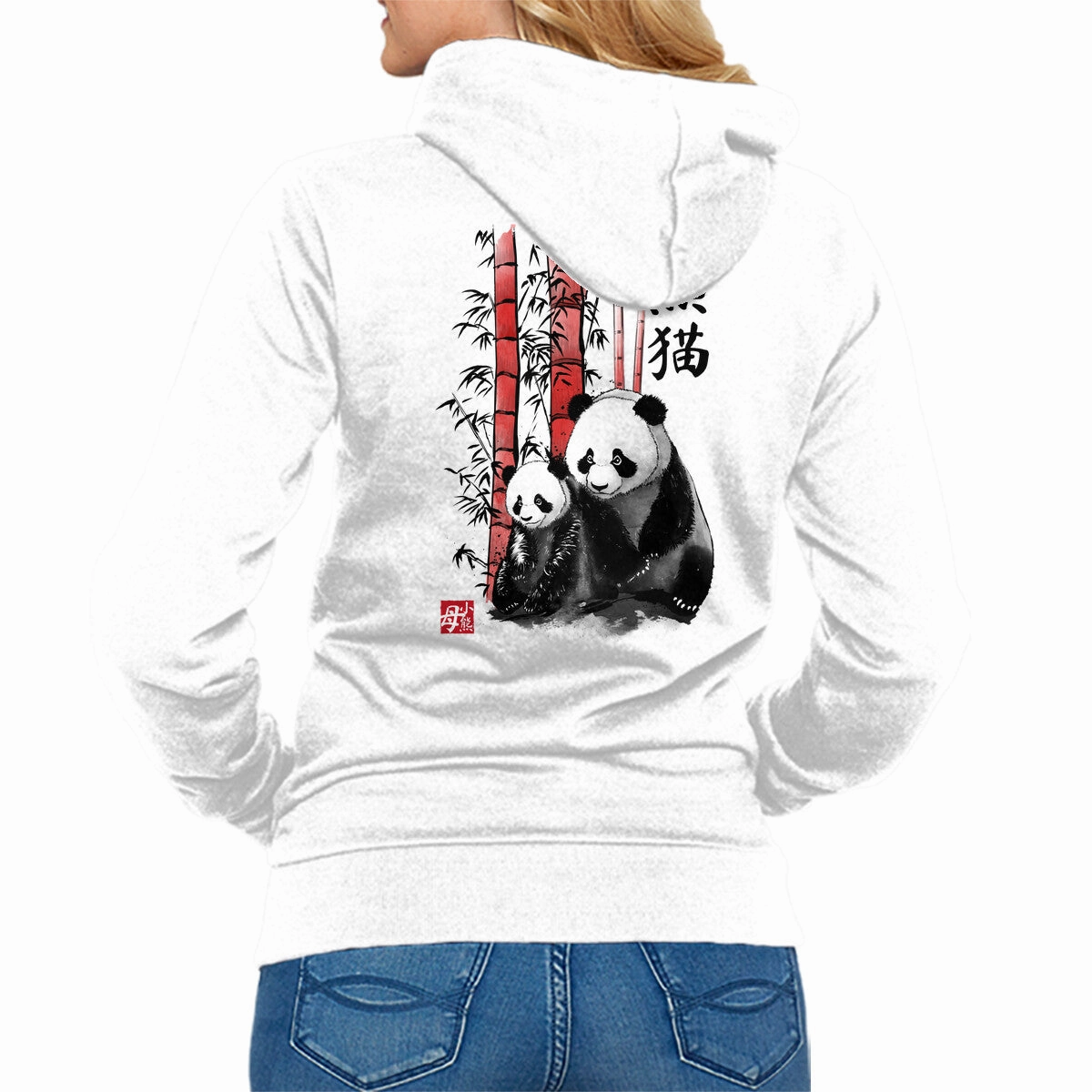 Product improvement Panda And Cub Sumi-e