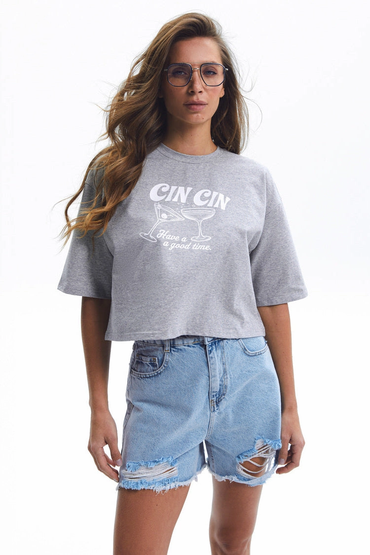 Low Bulk Waistband High Waist Ripped Blue Denim Shorts