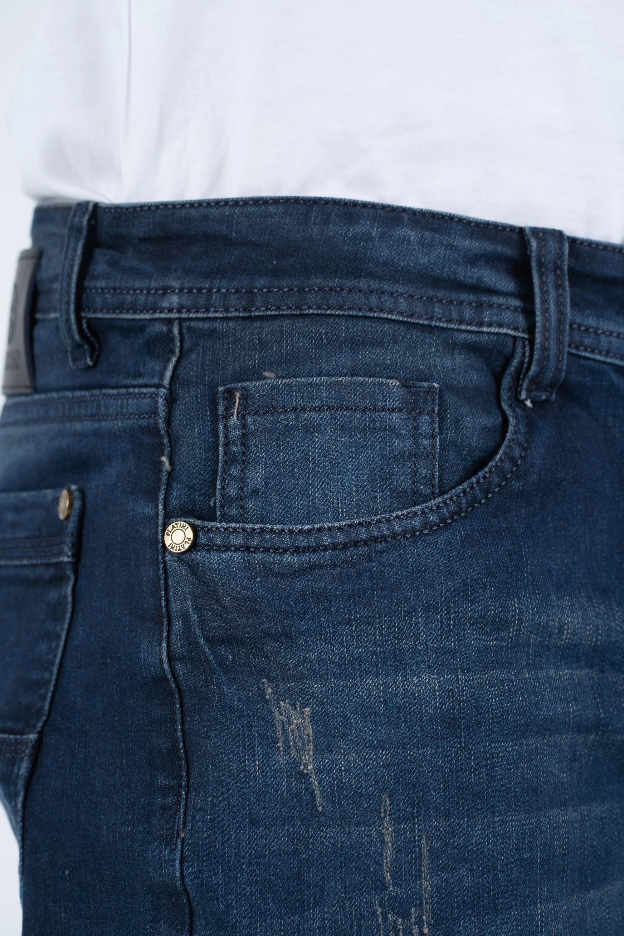 Holt Men's Blue Boot Cut Jeans Everyday Wear All Season Fit