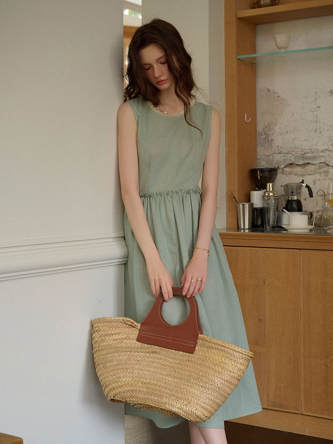 Irene Round Neck Waist Sleeveless Dress MeshVentilation QuickRelease Closures