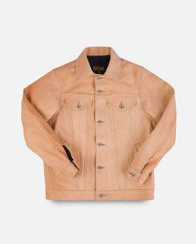 Iron Heart x Simmons Bilt Horsehide Type III Jacket - The Extractor - Natural Ultra Compact Packing Design ElasticCuffs