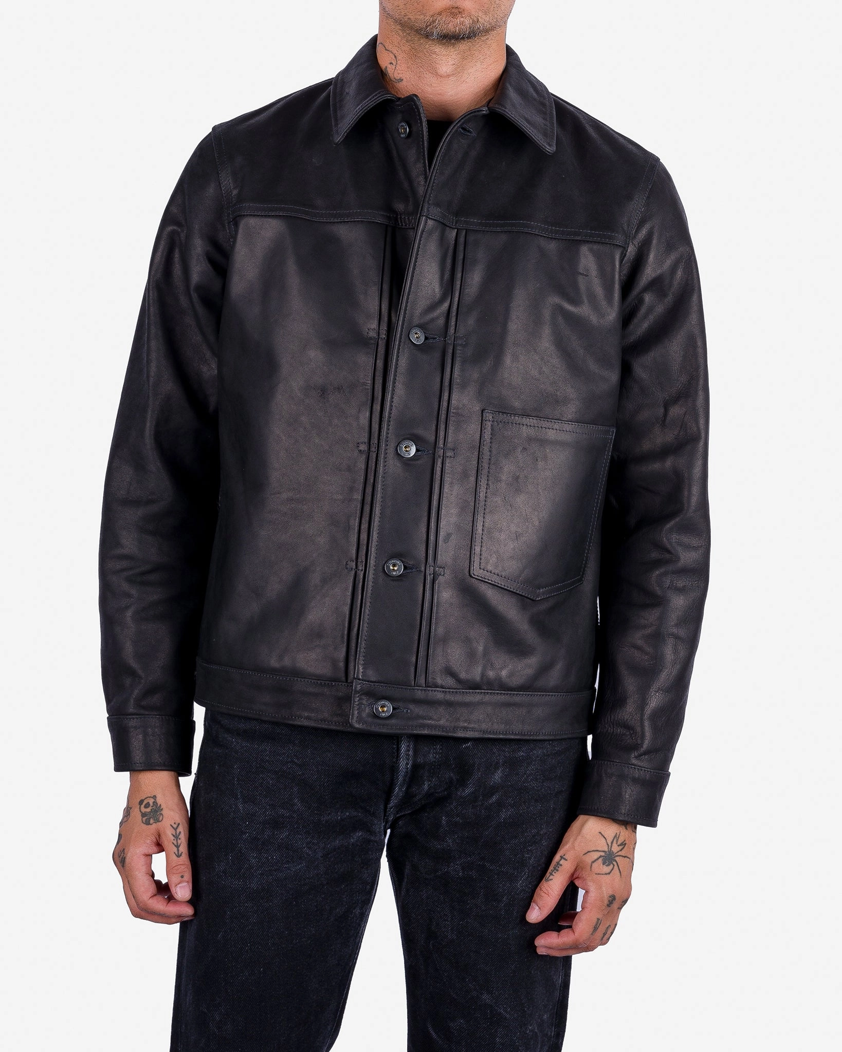 Temperature Regulating Iron Heart x Simmons Bilt Prairie Horsehide Type I Jacket - Black