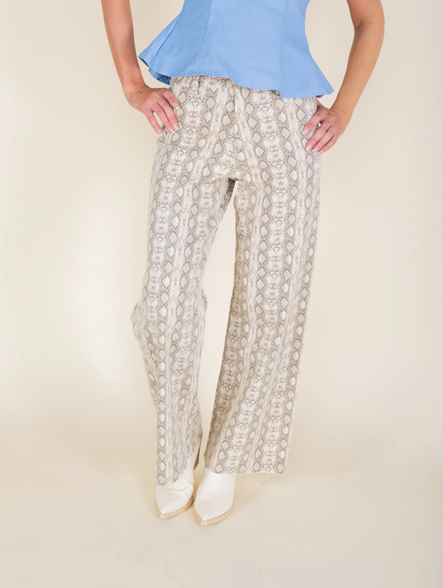 Office Casual Fit And Easy Jillian Snake Straight Leg Jeans