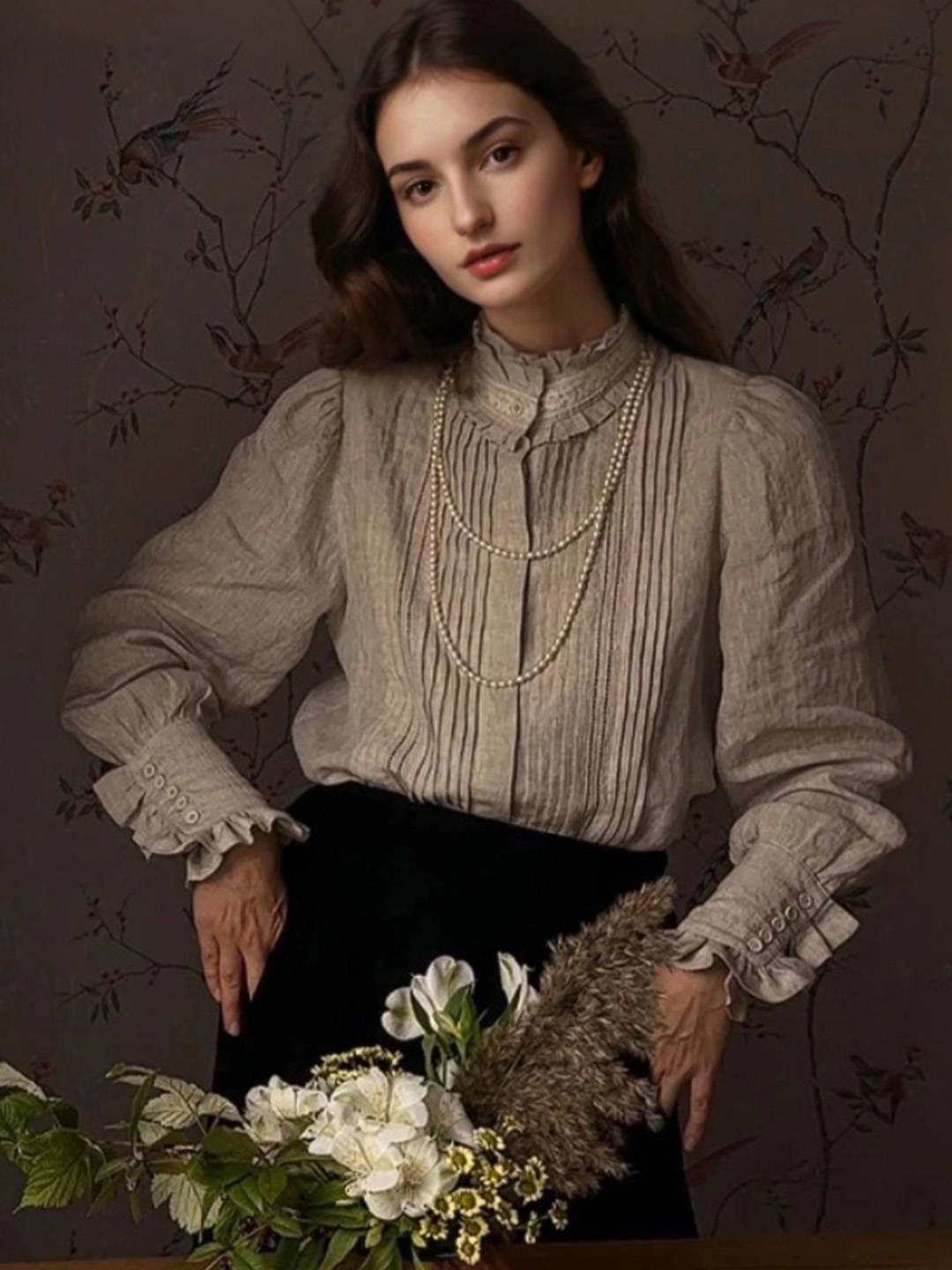 Halo Glow Cozy Sweater Kathryn Stand Collar Blouse