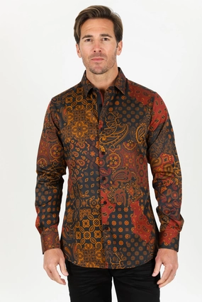 Satin Cotton/Spandex Long Sleeve Shirt - Black Moisture Wicking Layer