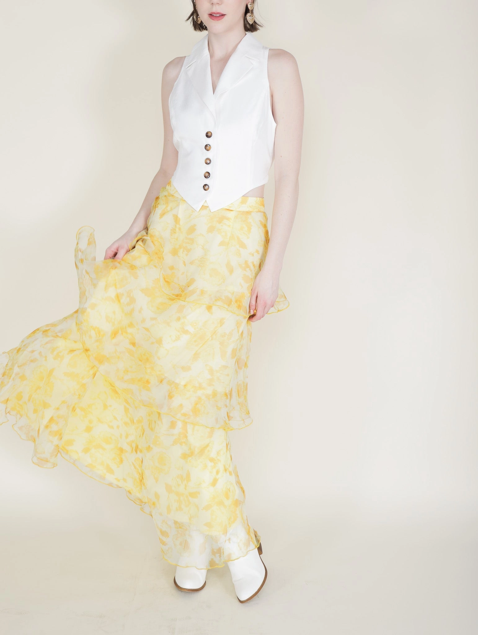 Star Fit OdorControlClothing Aubrey Tiered Maxi Skirt