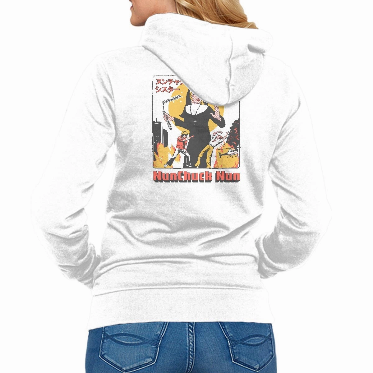 Nunchuck Nun Casual Vibes crew neck