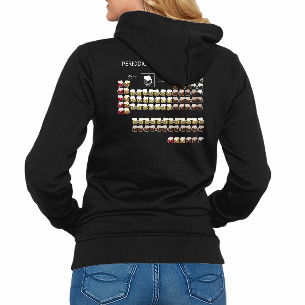 Periodic Table Of The Beer Core Layer Fashion Hoodie