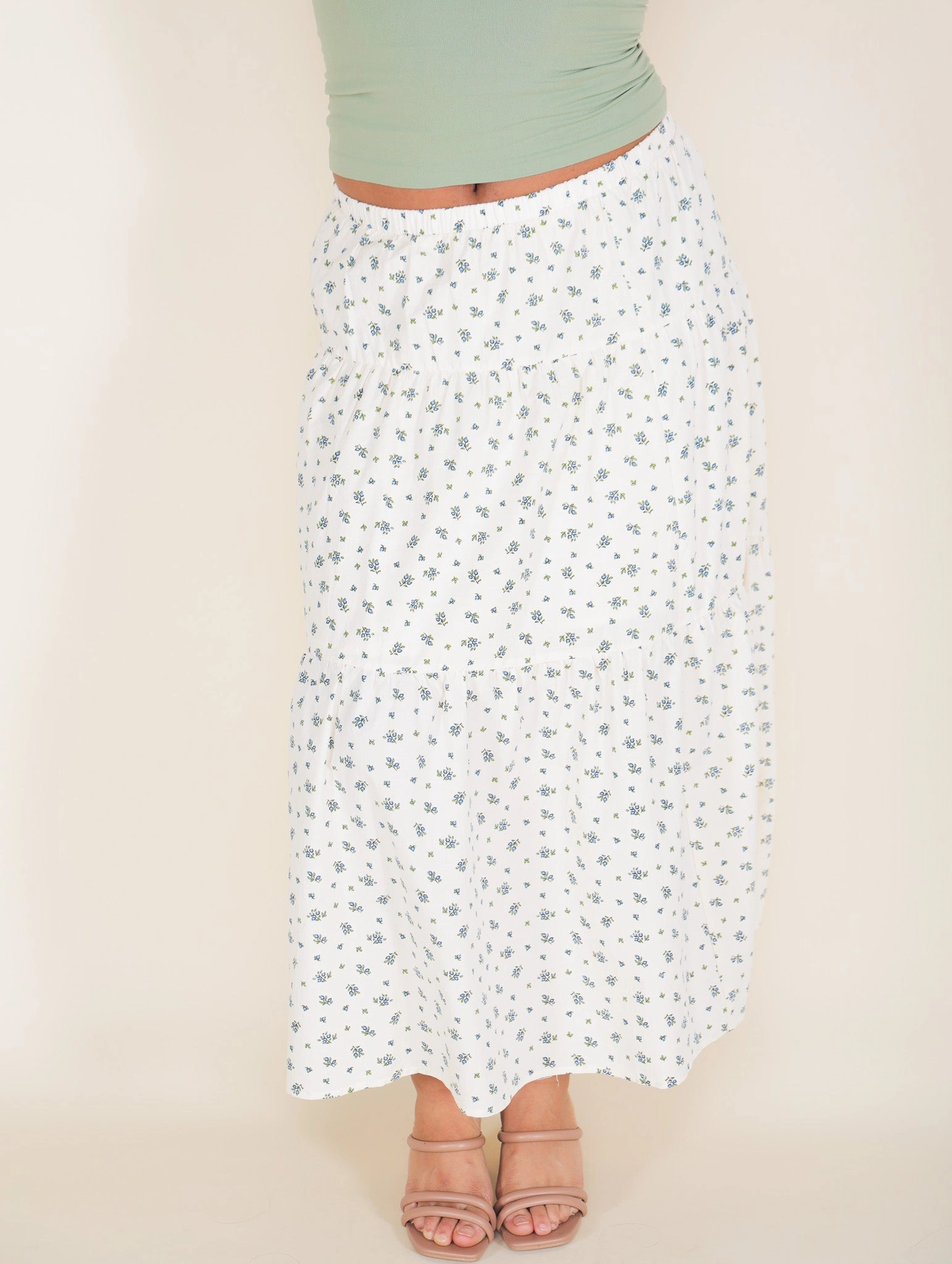 Happy Core Polina Floral Maxi Skirt