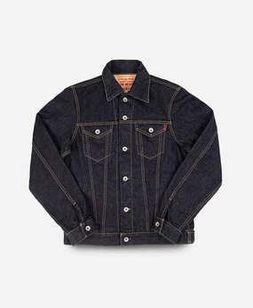 Versatile Design Temperature Balancing Layer 14oz Selvedge Denim Modified Type III Jacket -  Indigo