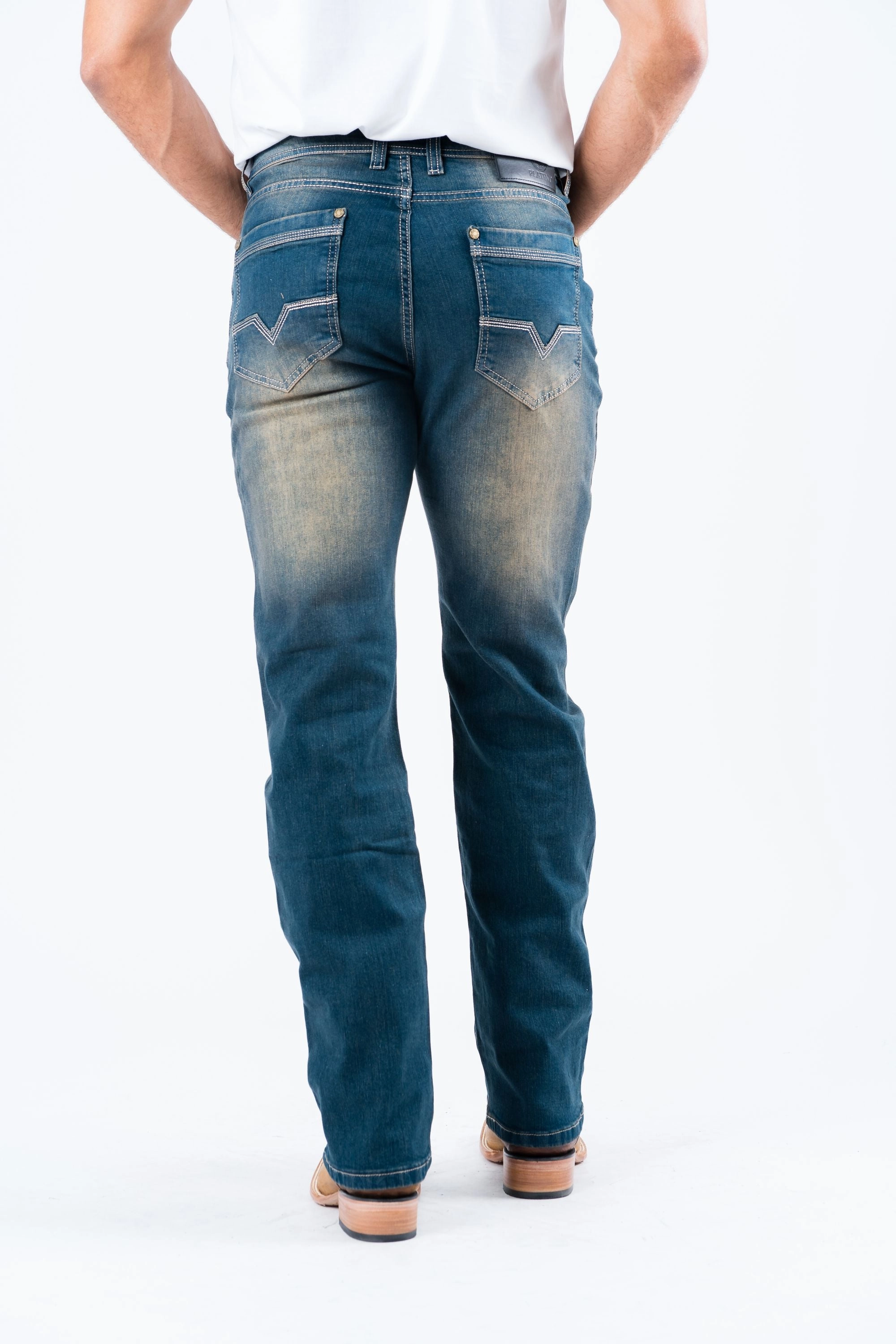 Weekend Style Smooth Holt Men's Dark Stone Boot Cut Jeans