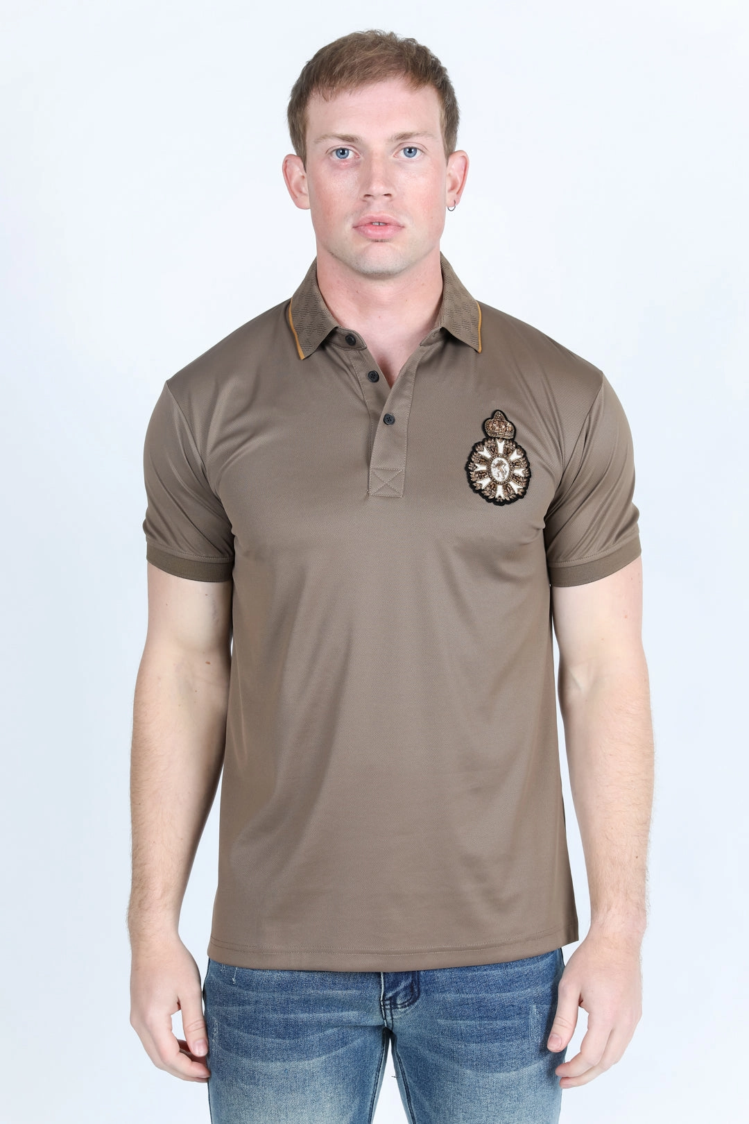 Lightweight Fit Mens Modern Fit Stretch Fashion Polo