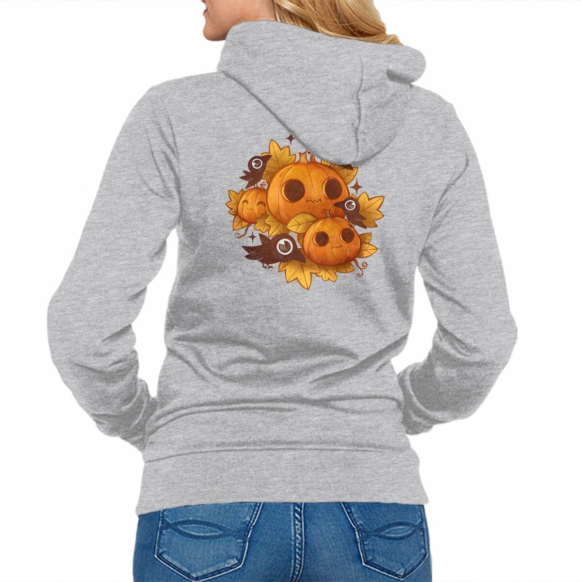 Urban Relaxed Layered Fit Pumpkins And Crows