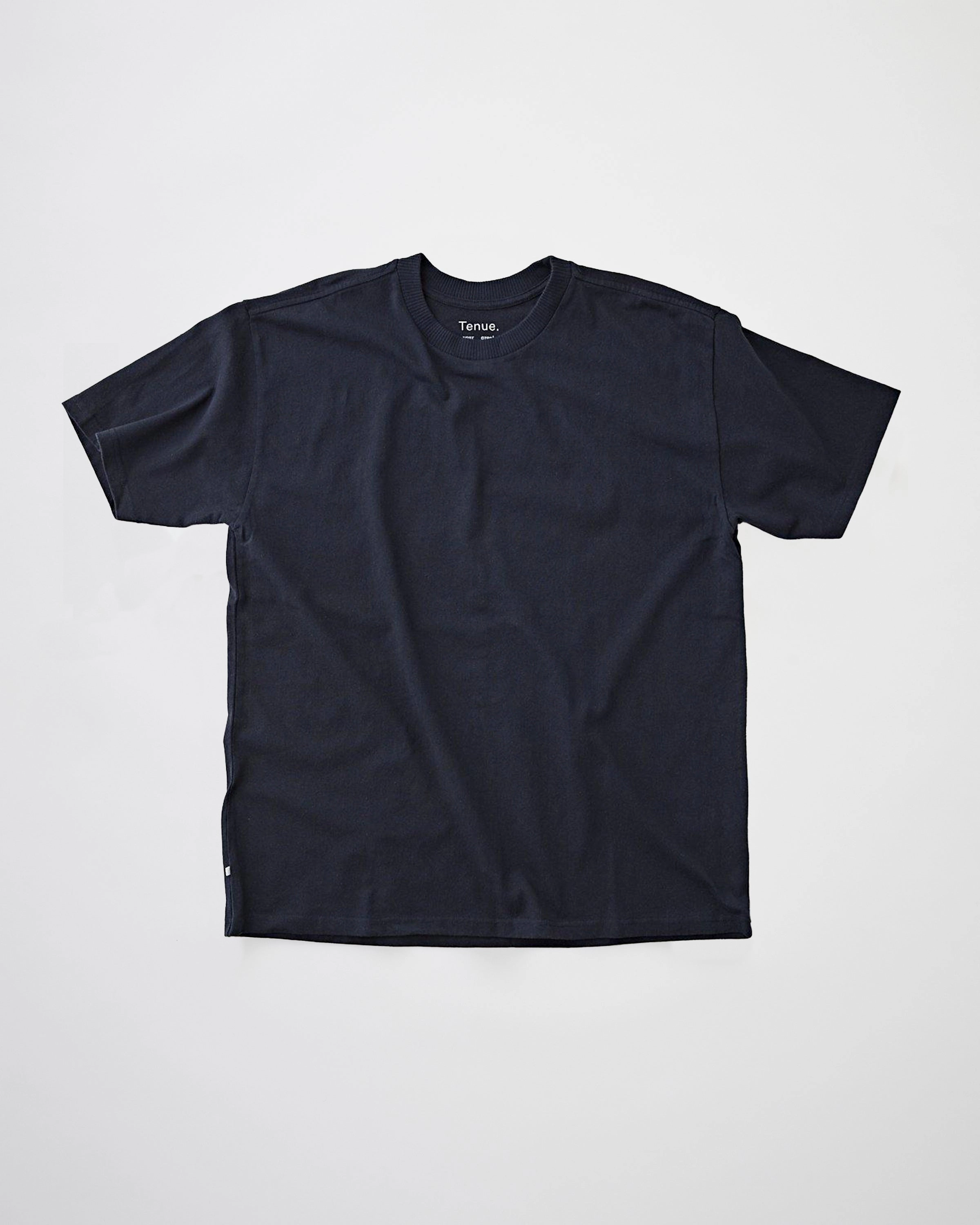 Bruce T-Shirt French Navy Tailored Fit Fantasy Glow