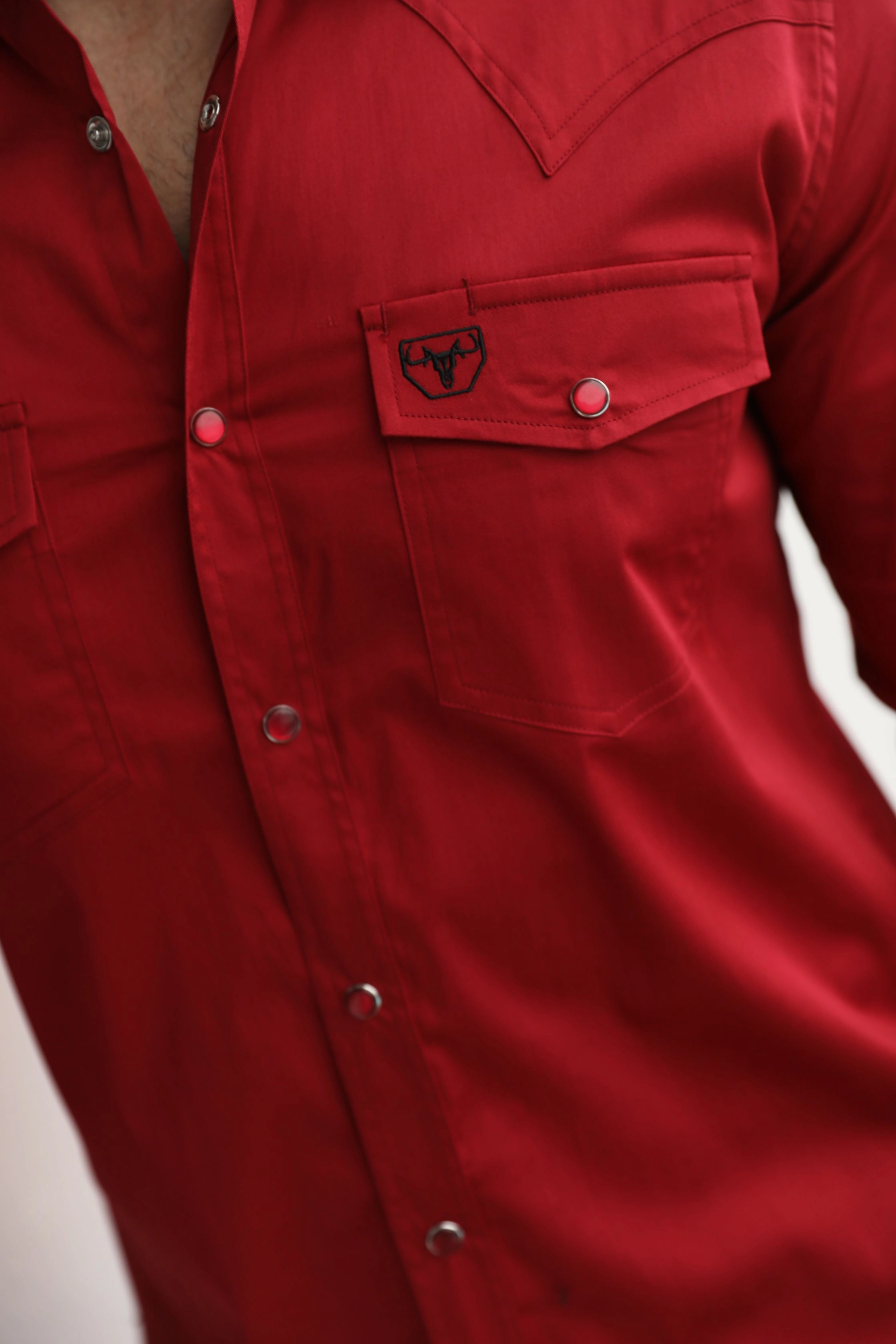 Men's Modern Fit Solid Red Dress Shirt Lightweight Comfort Button Down Design