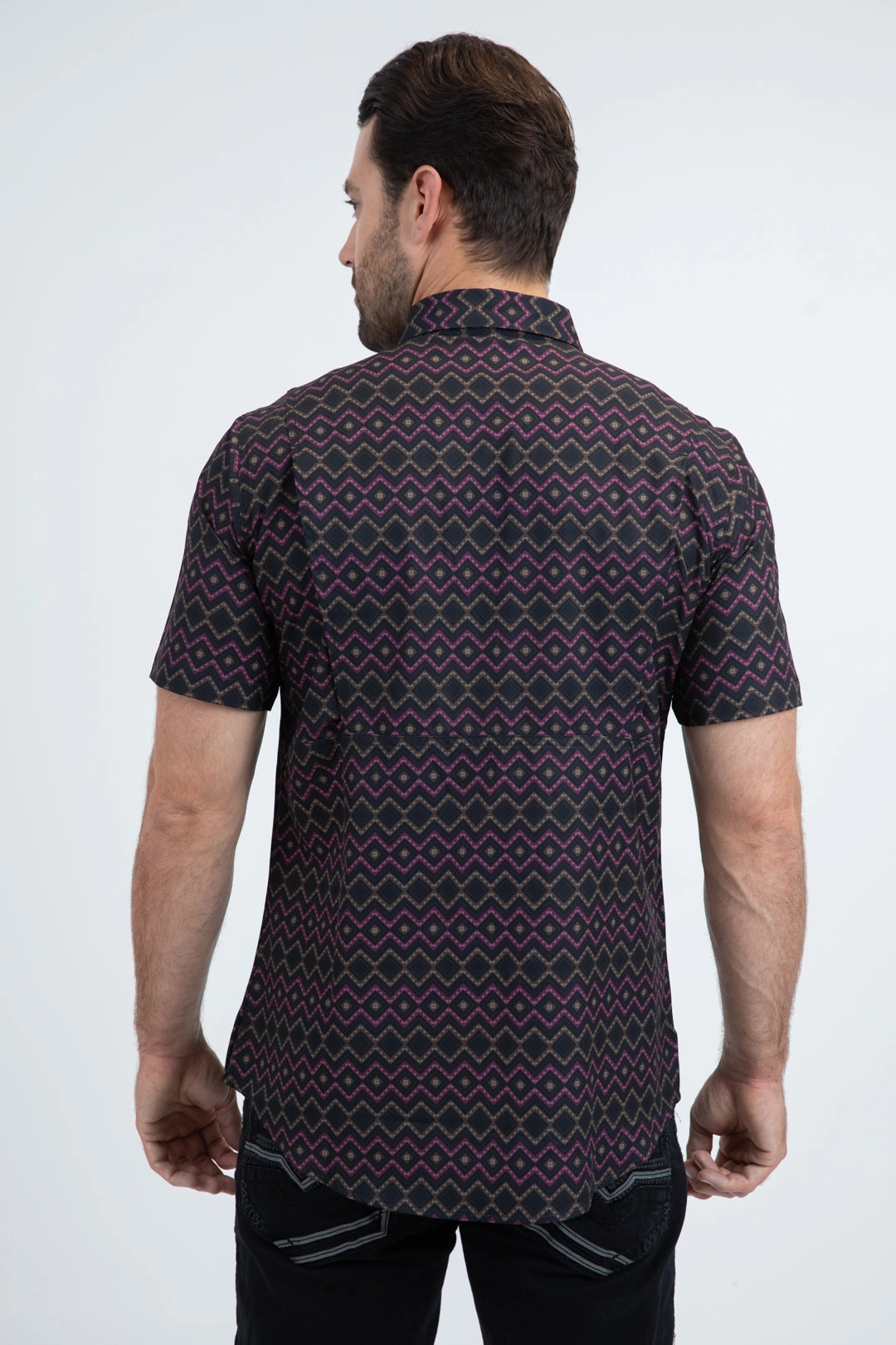 Mens Performance Classic Fit Short Sleeve Black Shirt Sleeveless Cut