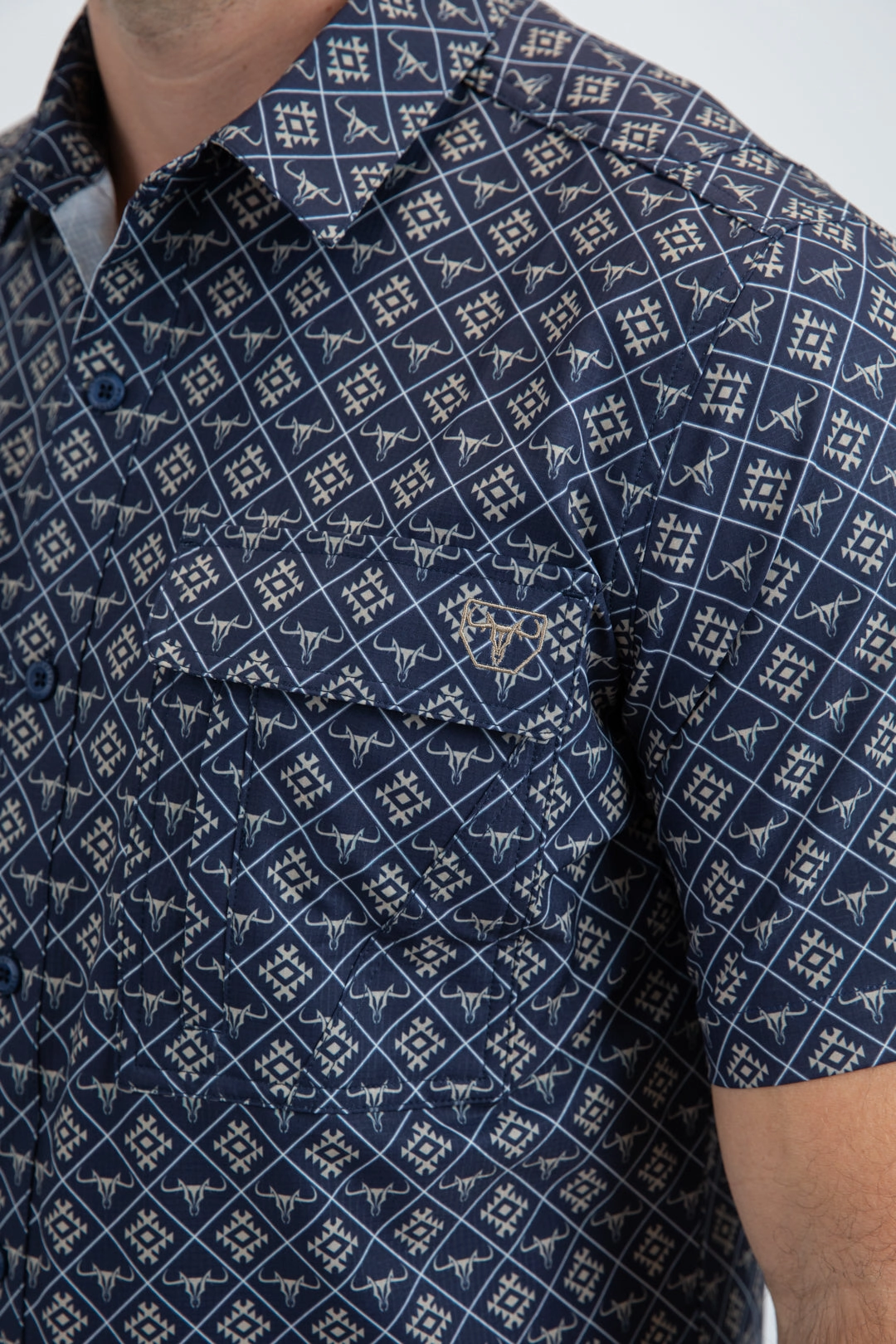 birthday celebration Mens Performance Classic Fit Short Sleeve Blue Shirt