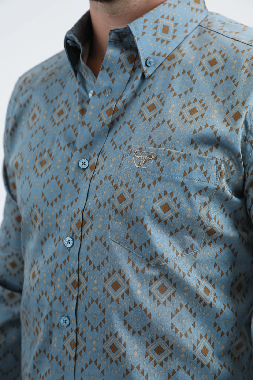 Mens Satin Cotton/Spandex Modern Fit Long Sleeve Slate Shirt Minimal Look Sheer Panel