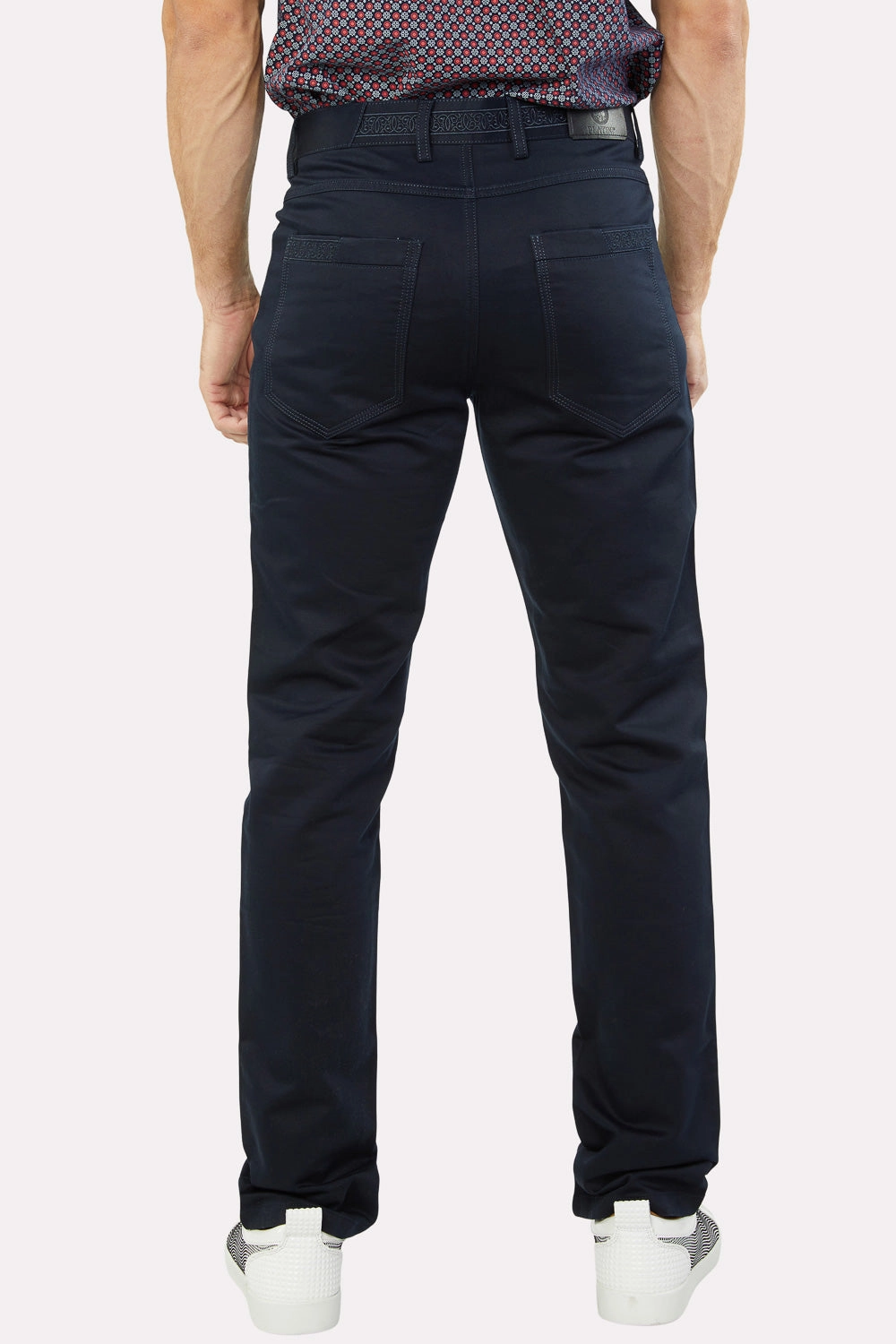 Low Maintenance Slade Men's Navy Relaxed Fit Stretch Pants