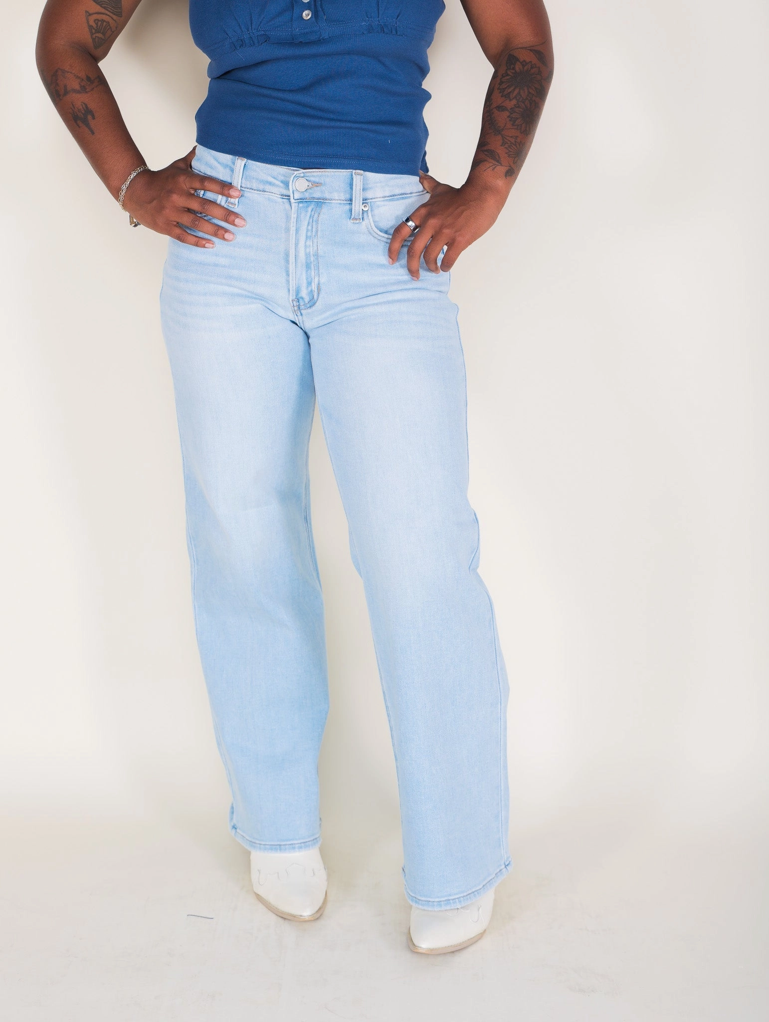 High-Quality Fabric More Than Enough Straight Leg Jeans