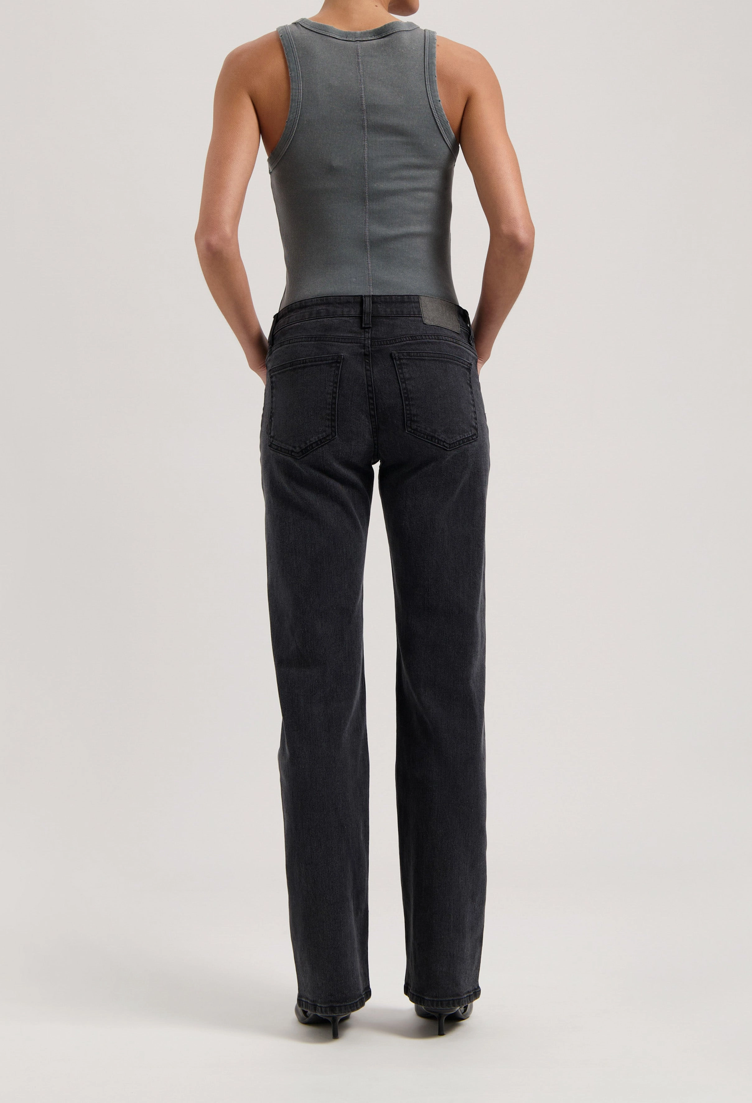 Carry Mid Straight - Black Vintage french chic UVProtectionCloth