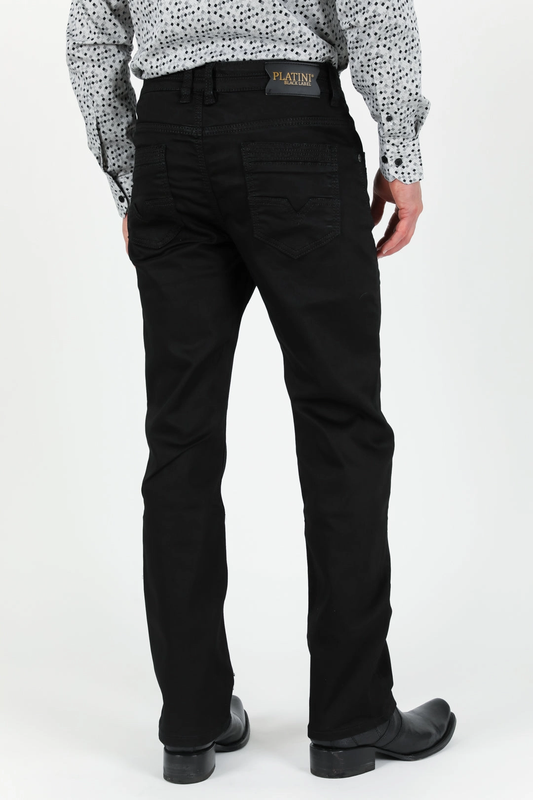 Slade Men's Black Relaxed Fit Stretch Pants Street Fest