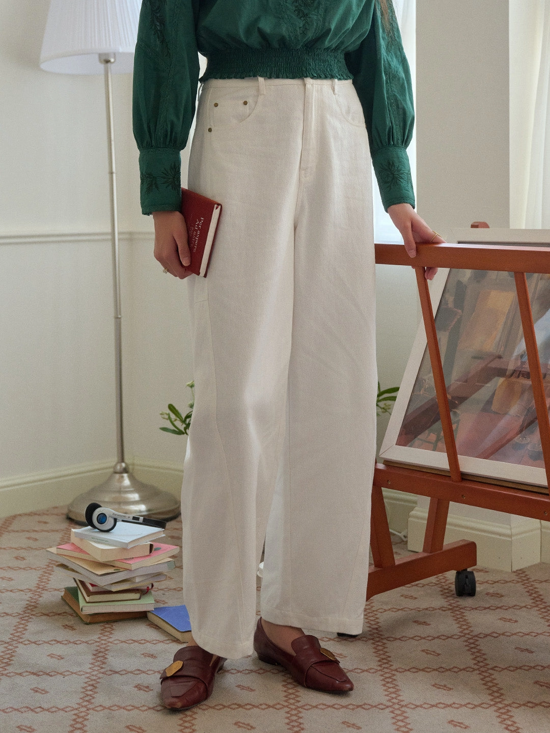 Essential Wear Mylah 100% Cotton Scimitar Trousers