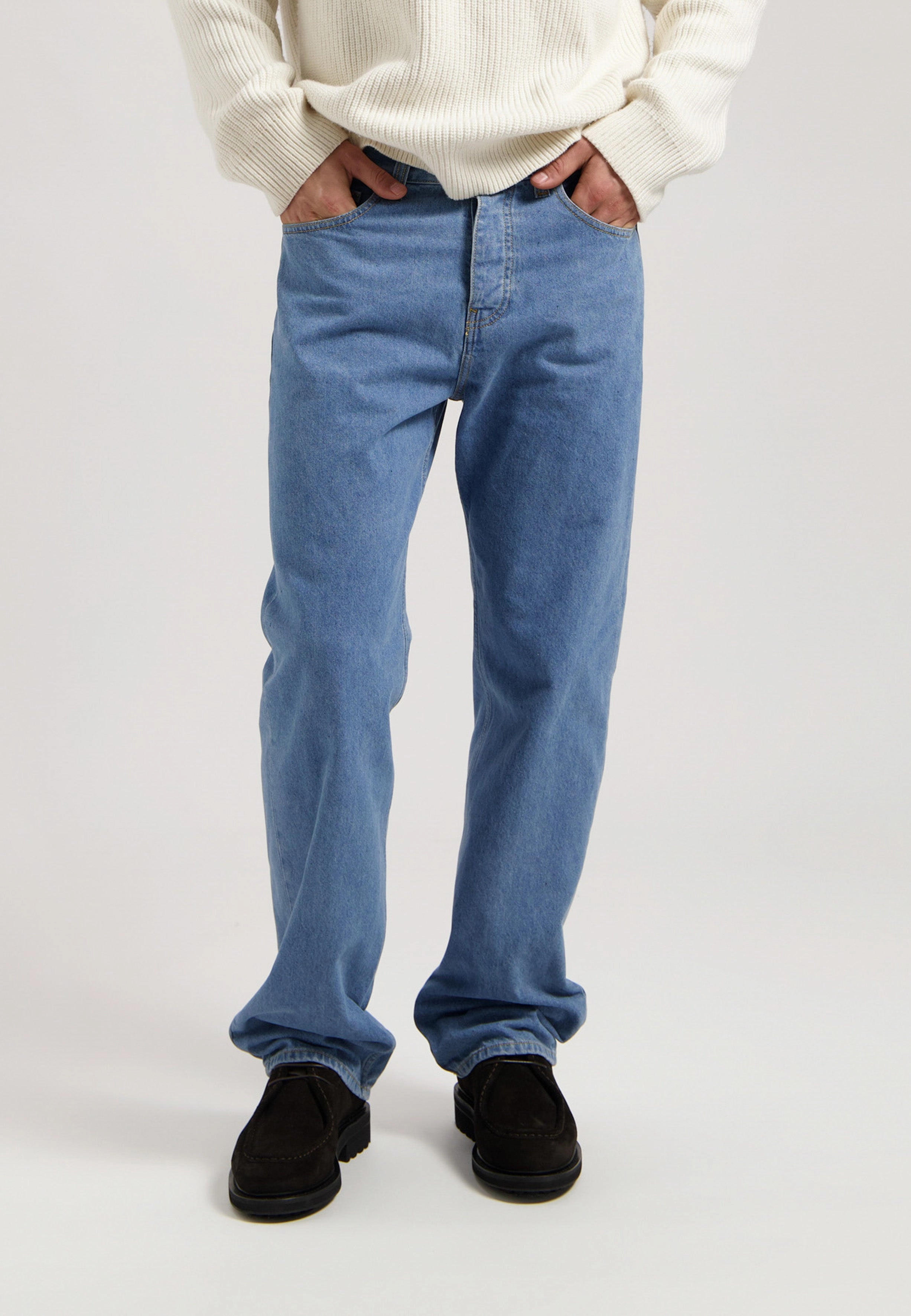 Alex Mid Loose - Light Stone Comfortable Coat