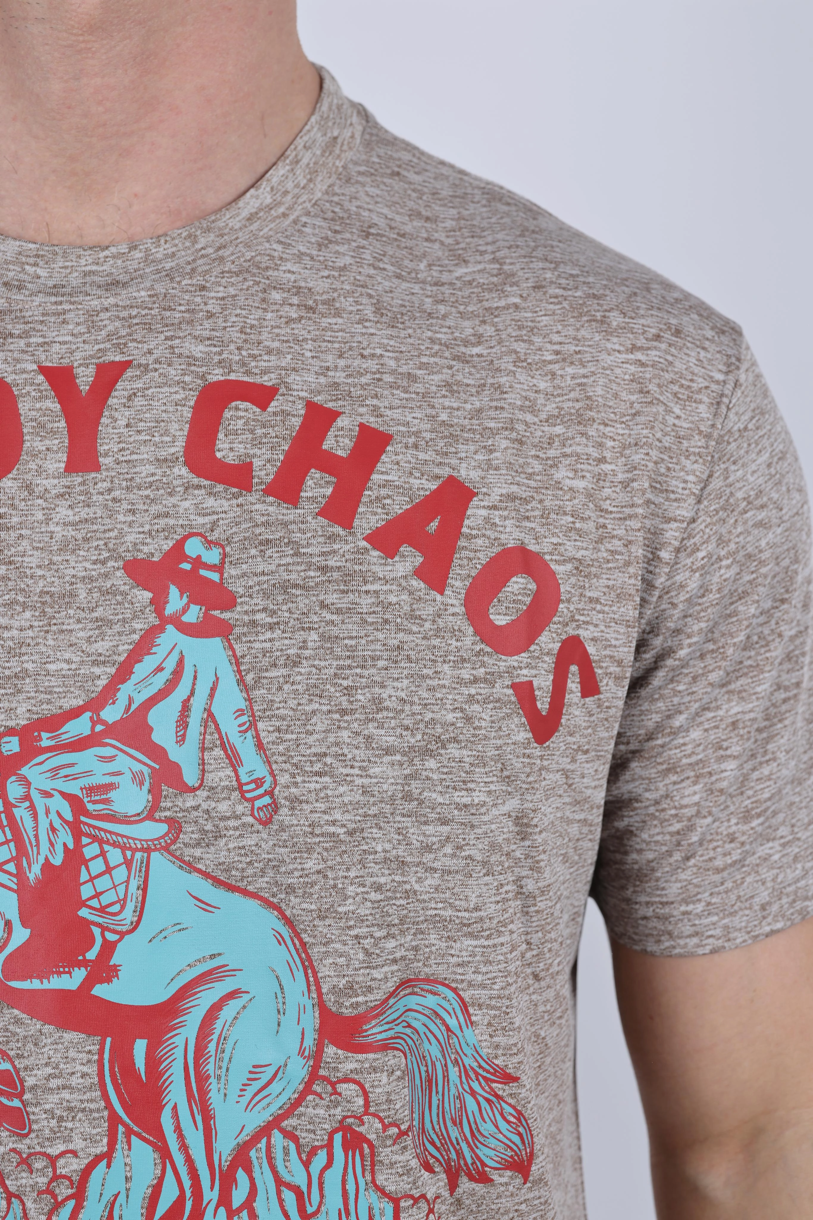 Sophisticated Casual Mens Performance Fabric Modern Fit Stretch Rodeo T-Shirt