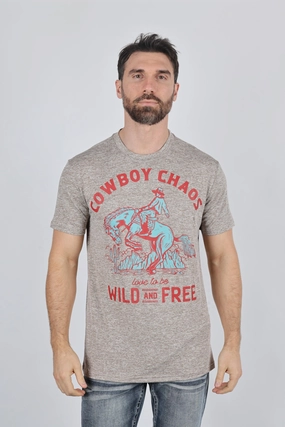 Mens Performance Fabric Modern Fit Stretch Rodeo T-Shirt Midweight Knit