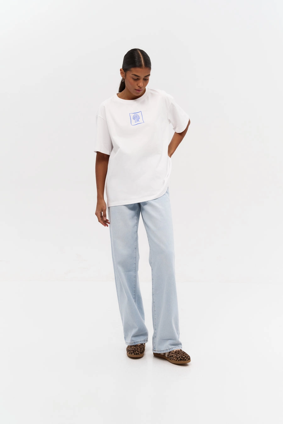 Cozy Robe NoSlipTrims NEW Blue "Sea Lover" Print T-shirt