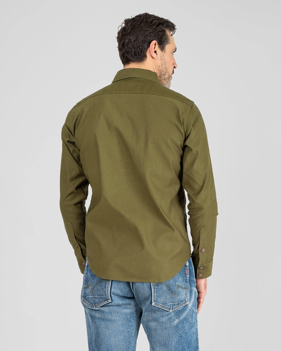 All-Weather Wear 8oz Military Whipcord CPO Shirt - Olive