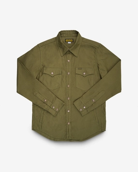 WrinkleResistant Finish 8oz Military Whipcord CPO Shirt - Olive