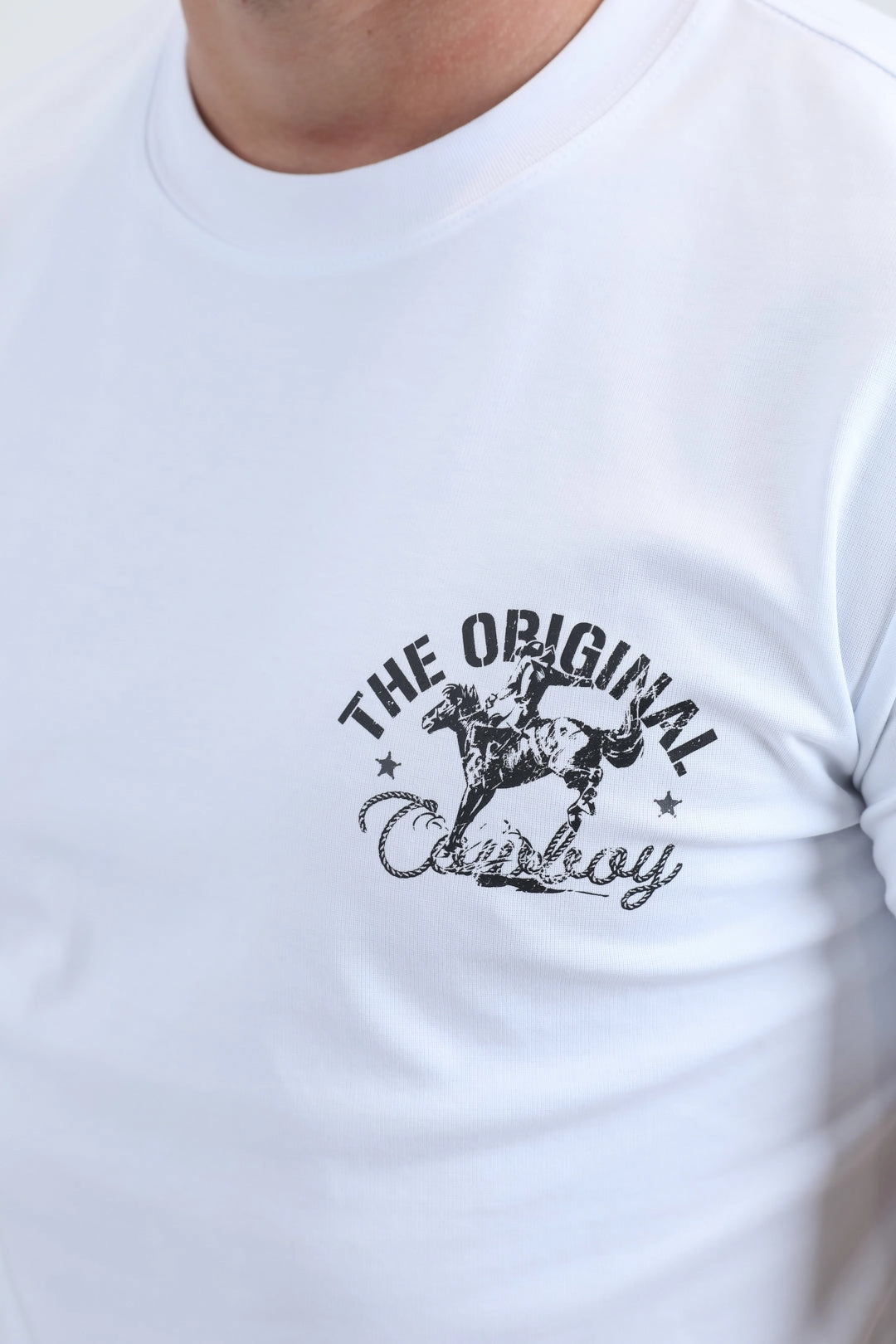 Active Wear Fit Comfy Performance Wear Mens Modern Fit Cotton Stretch White T-Shirt