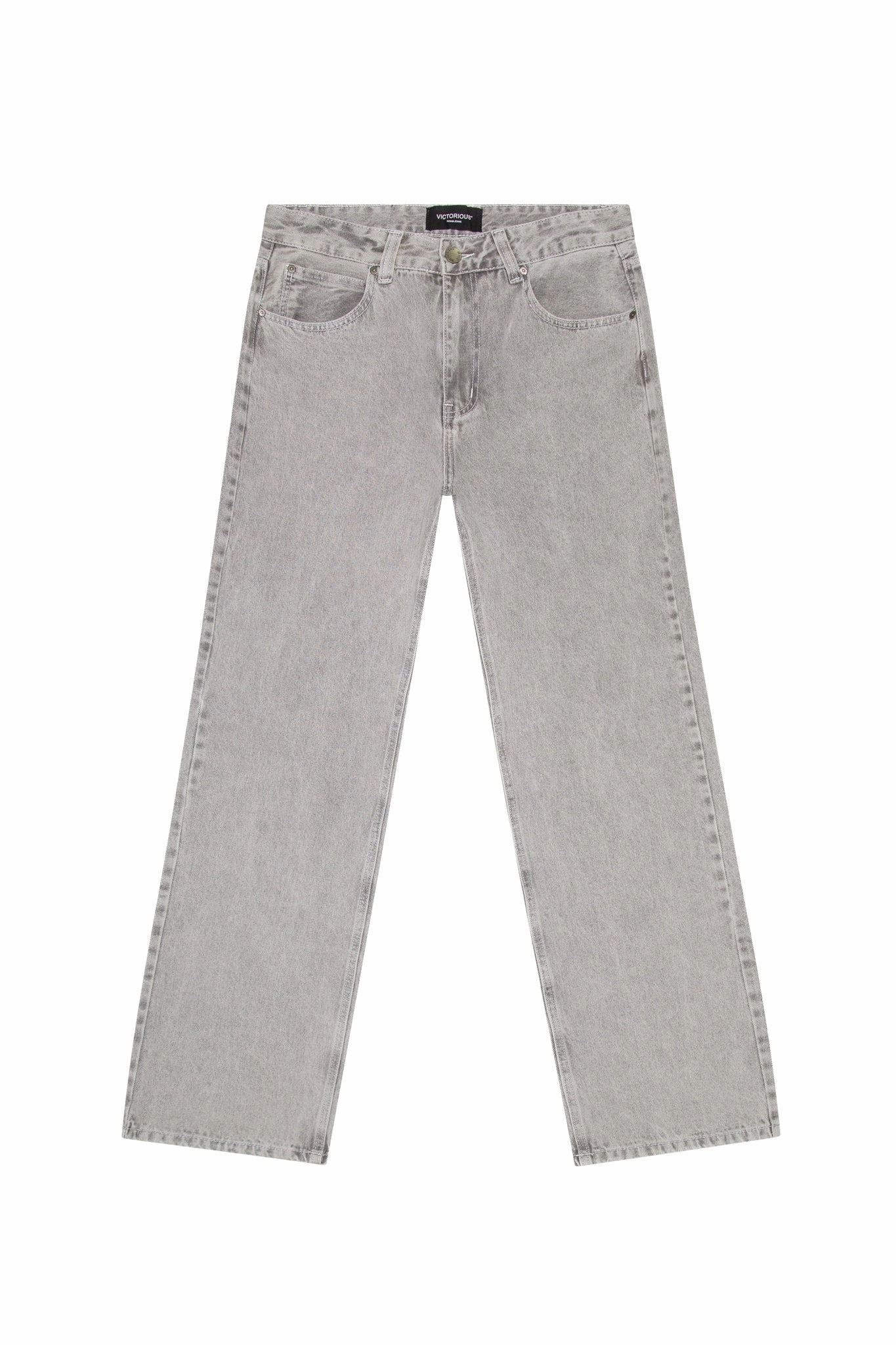 VICTORIOUS 13oz Heritage Baggy Denim ?C 3 Pack Bundle (Indigo / Black / Grey) AntiClingFabric Glass Fit