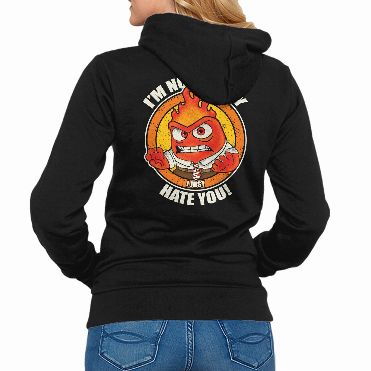 Tweed Comfort Hoodie Not Angry I Just Hate You