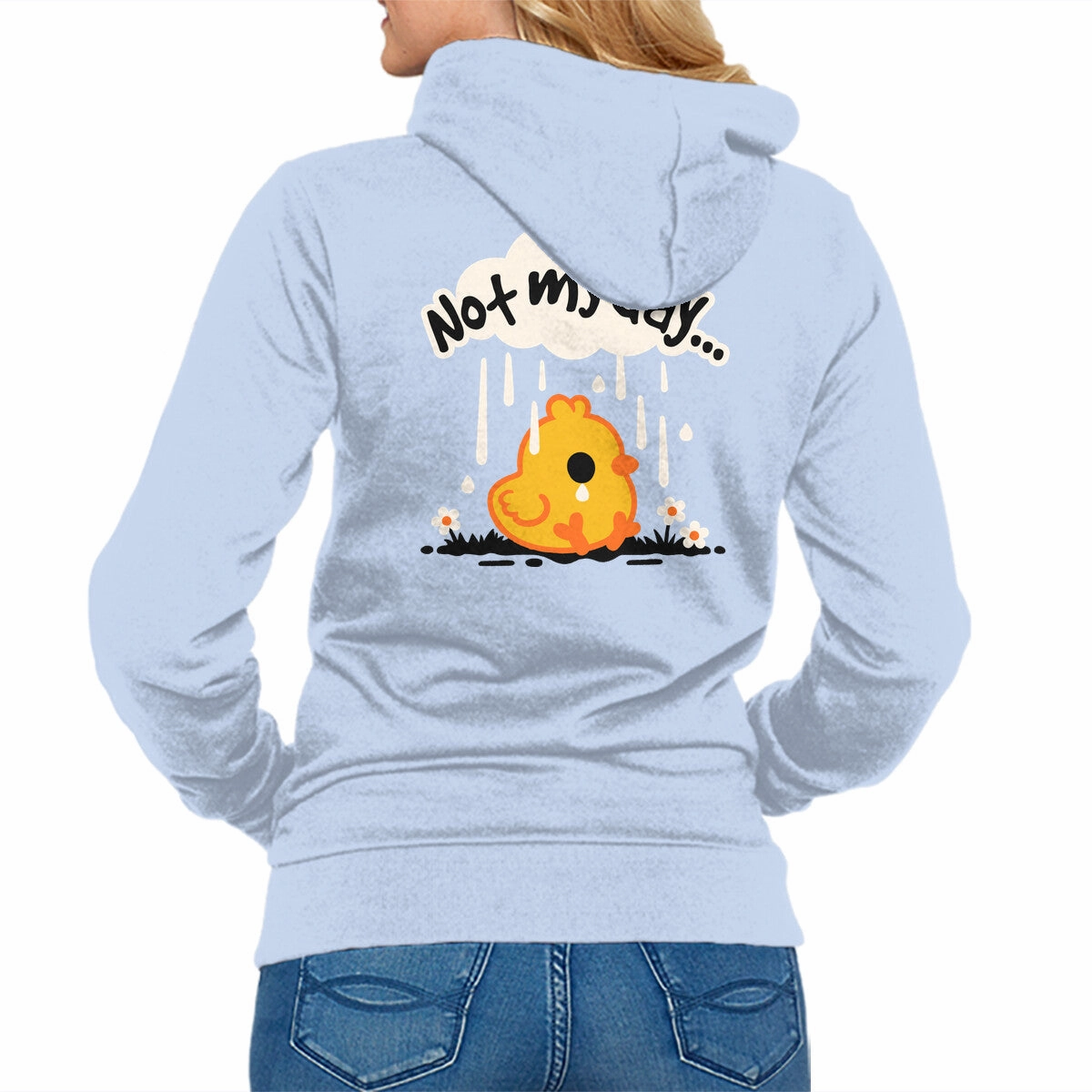 Not My Day Sad Chick hat accents