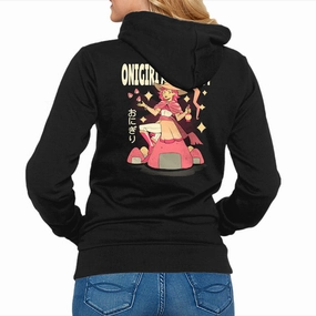 fringe accents Warm Hoodie Onigiri Alchemist